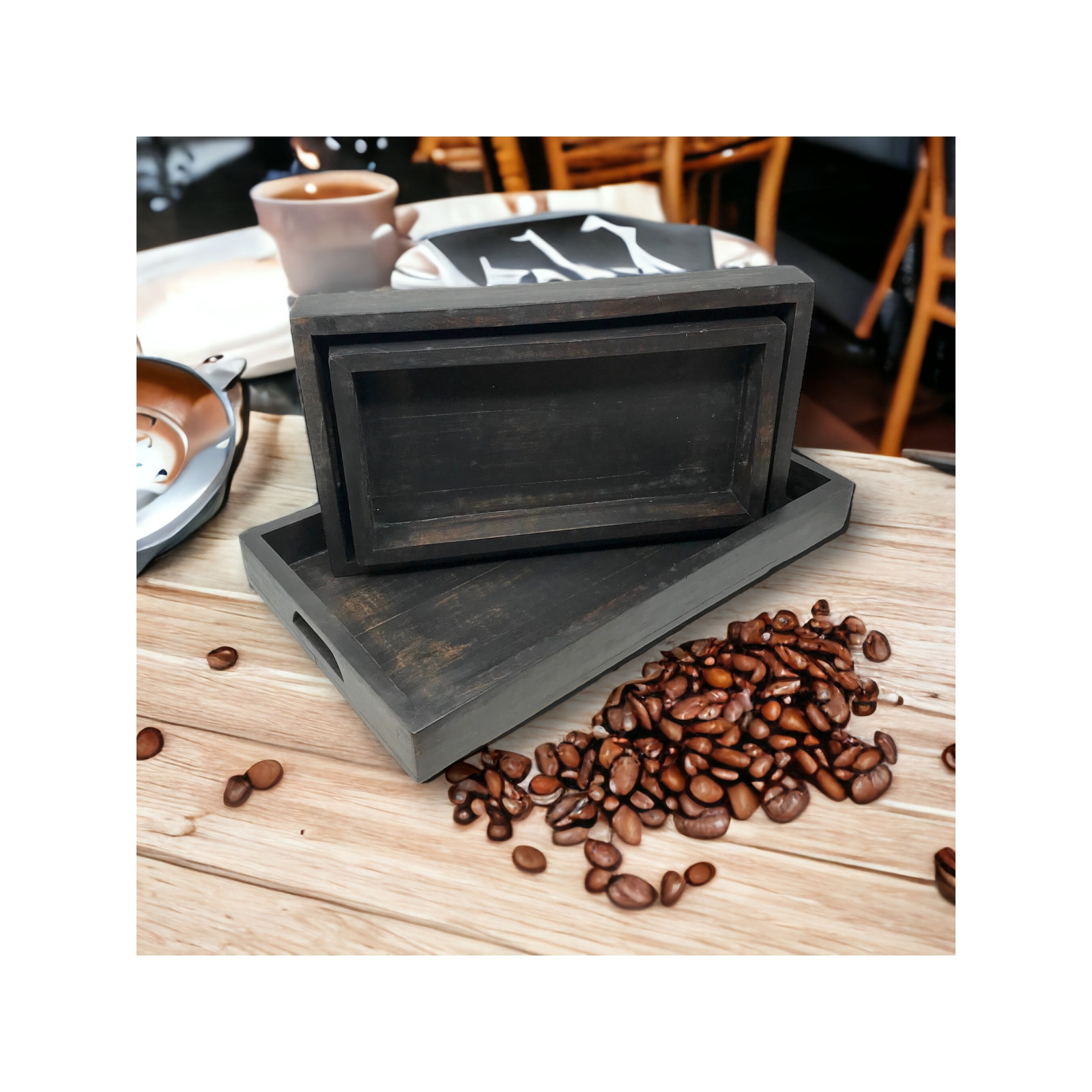 Set of 3 Madagascar Trays 